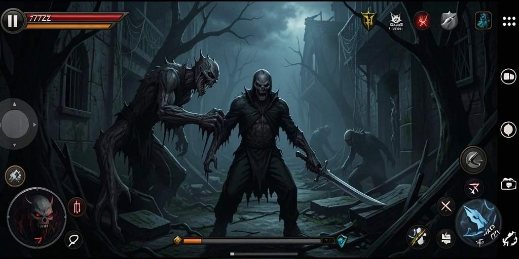Screenshot dari gameplay menakutkan di 777ZX.