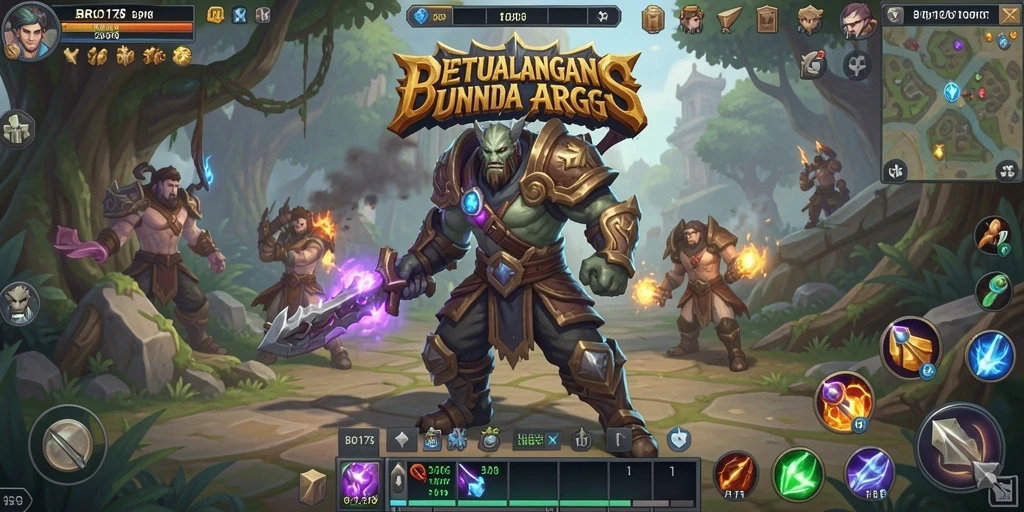 Screenshot utama BRO178 menunjukkan aksi pertarungan seru dalam dunia ARPG.