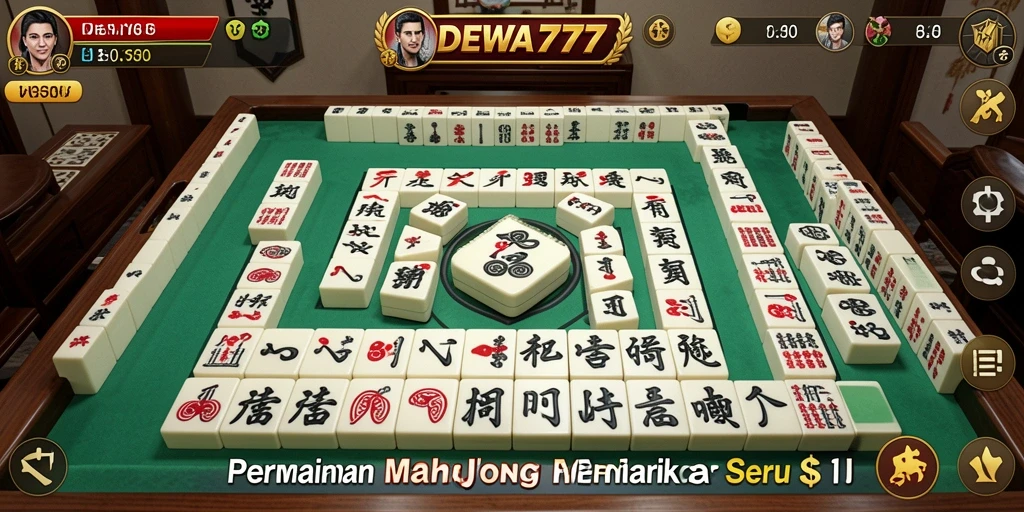Screenshot DEWA777 menampilkan permainan Mahjong yang seru dan menantang.