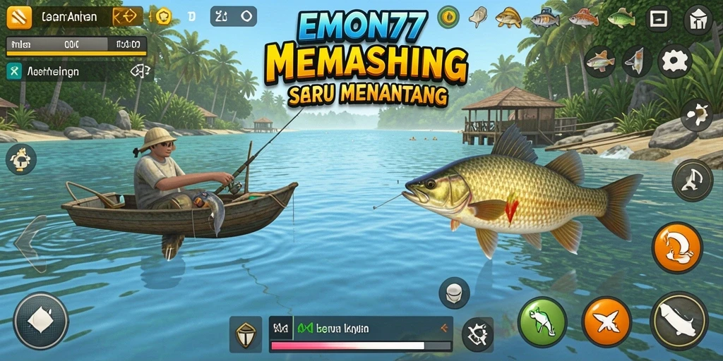 Tangkapan ikan besar dalam permainan EMON77 dengan grafis yang menakjubkan.