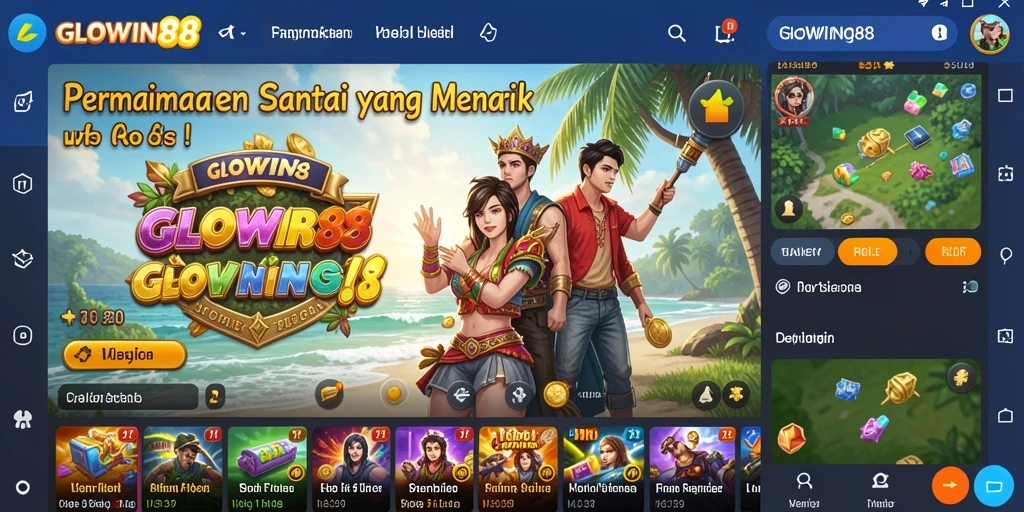 Tampilan gameplay GLOWIN88 yang mengasyikkan dan menarik.