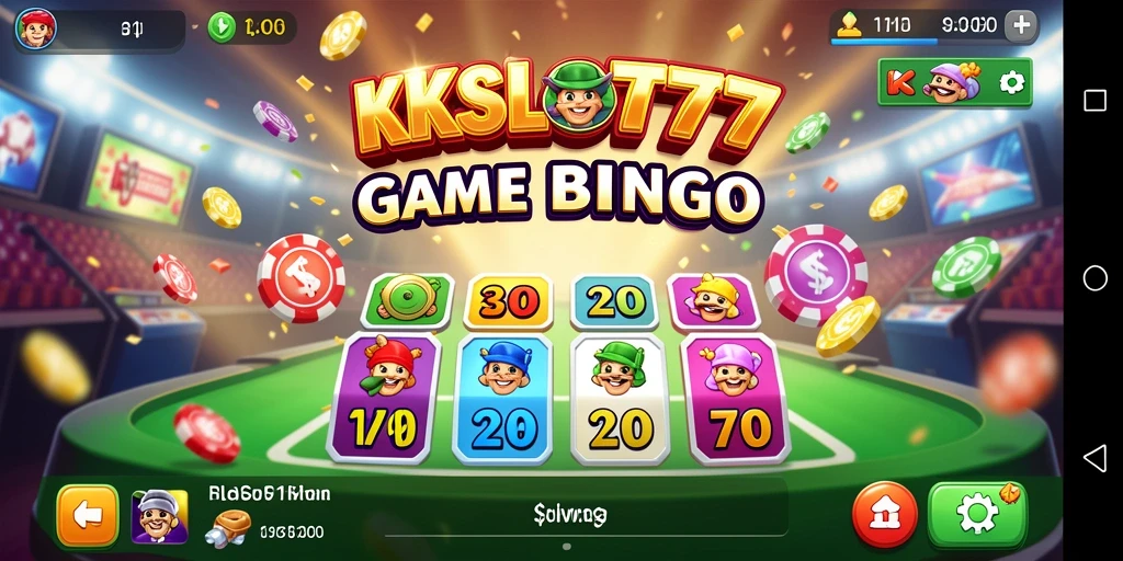 Tampilan gameplay seru KKSLOT777 dengan suasana bingo yang mengasyikkan.