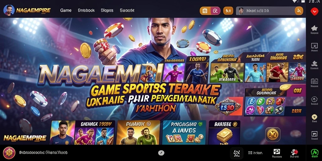 Tampilan gameplay NAGAEMPIRE yang menarik dan informatif.
