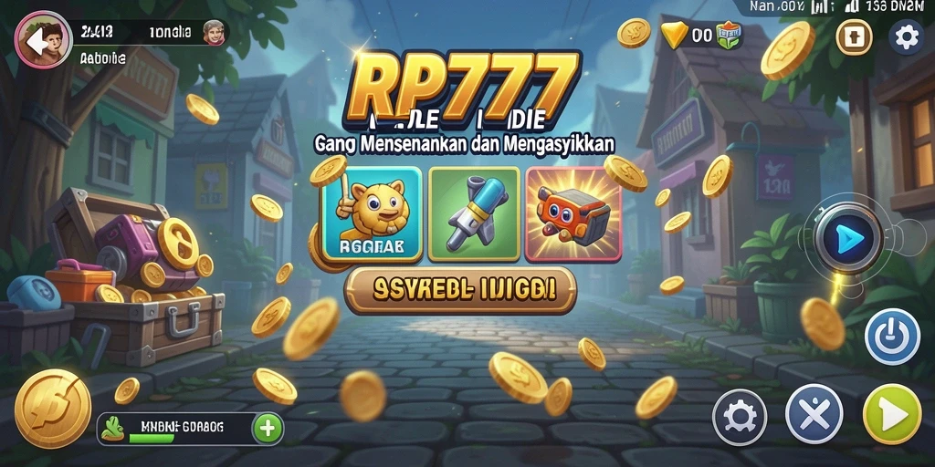 Screenshot utama RP777 menampilkan gameplay Idle yang mengasyikkan.