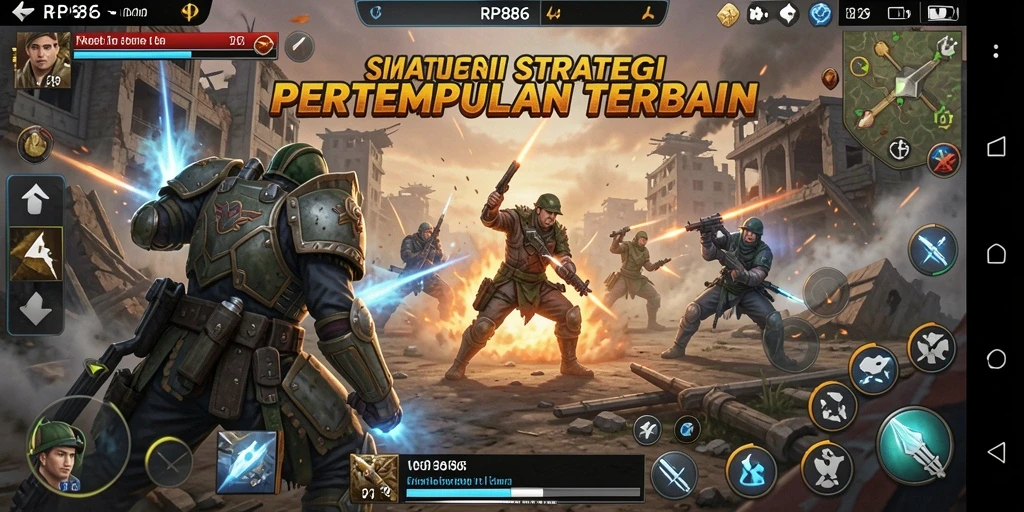 Tampilan gameplay RP886 yang dinamis dan strategis.