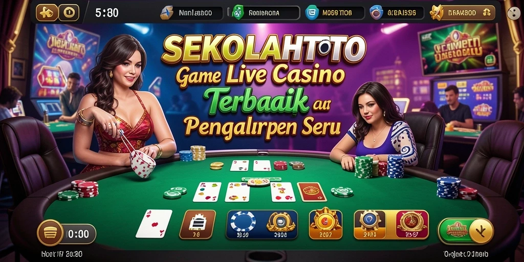 Gameplay Live Casino yang seru dan mendebarkan di SEKOLAHTOTO.