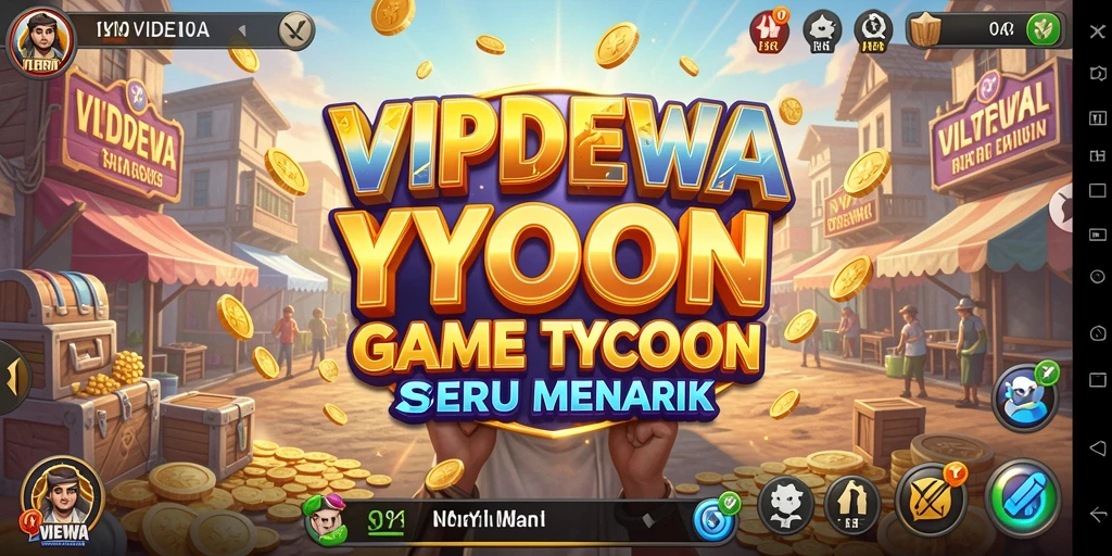 Screenshot gameplay VIPDEWA menunjukkan kekayaan dan tantangan dalam bisnis.